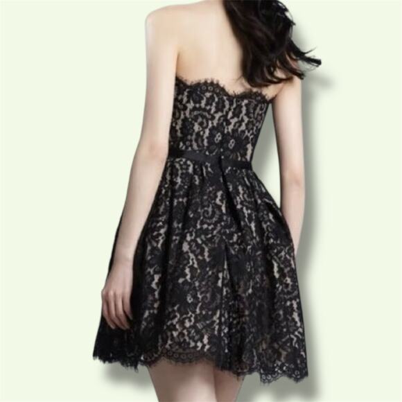 NEW WITH TAGS Robert Rodriguez Neiman Marcus Target Black Lace Dress Size 12 - Picture 2 of 15